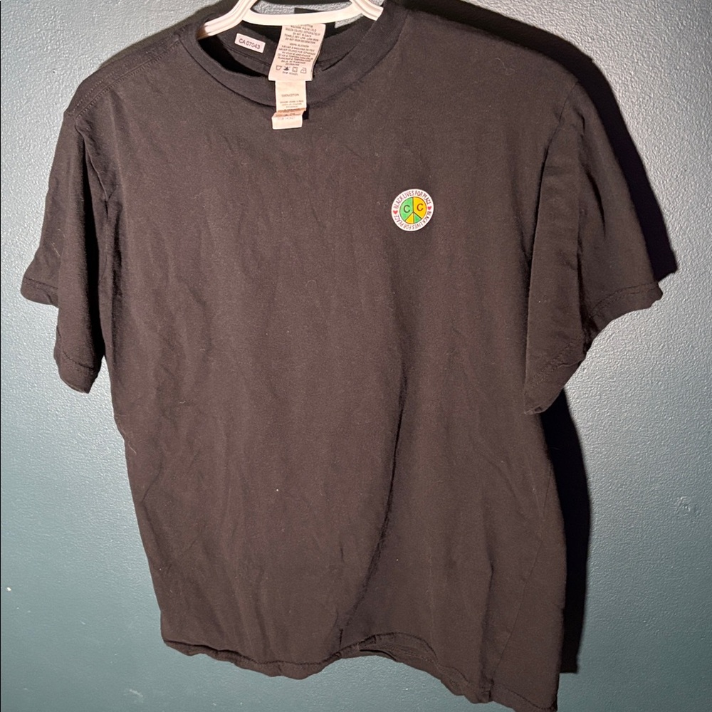 Cross Colours Peace Circle Logo Tshirt in Mint Green/Multi  Size Large